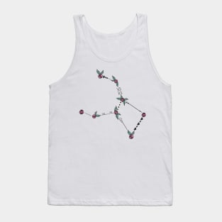 Crater (Cup) Constellation Roses and Hearts Doodle Tank Top